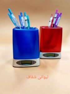 ساعت رومیزی لیوانی شفاف – s15