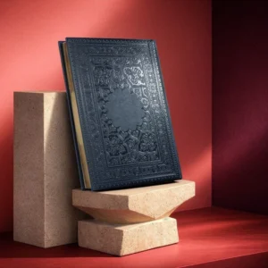 سالنامه حافظ وزیری ترمو سرمه‌ای لب طلا - کد 57